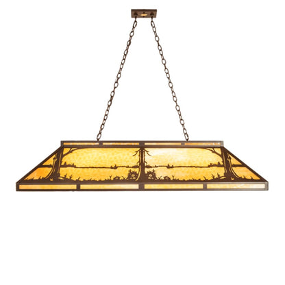 Meyda Tiffany Quiet Pond 9 Light 61" Wide Linear Pendant