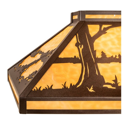 Meyda Tiffany Quiet Pond 9 Light 61" Wide Linear Pendant