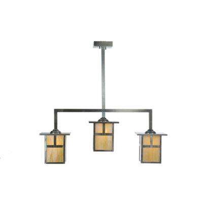 Meyda Tiffany Mission 3 Light 38" Wide Linear Pendant