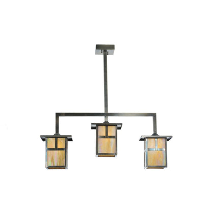 Meyda Tiffany Mission 3 Light 38" Wide Linear Pendant
