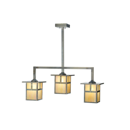 Meyda Tiffany Mission 3 Light 38" Wide Linear Pendant