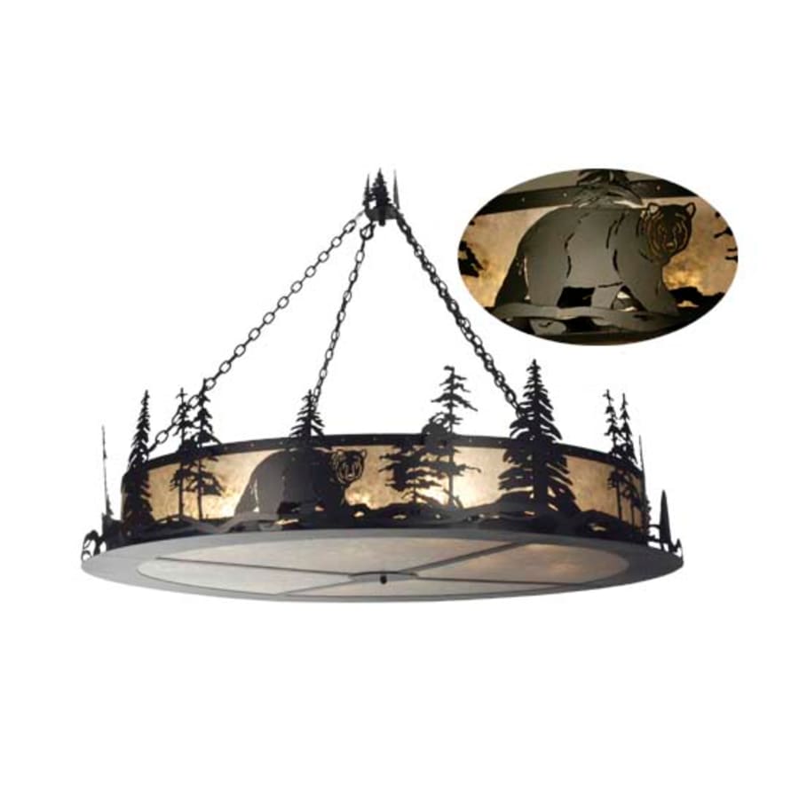 Meyda Tiffany Bear at Dusk 12 Light 67" Wide Drum Chandelier