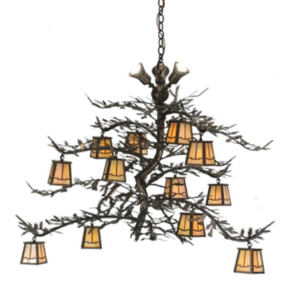 Meyda Tiffany Pine Branch Valley View 15 Light 52" Wide Chandelier