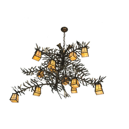 Meyda Tiffany Pine Branch Valley View 15 Light 52" Wide Chandelier