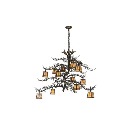 Meyda Tiffany Pine Branch Valley View 15 Light 52" Wide Chandelier