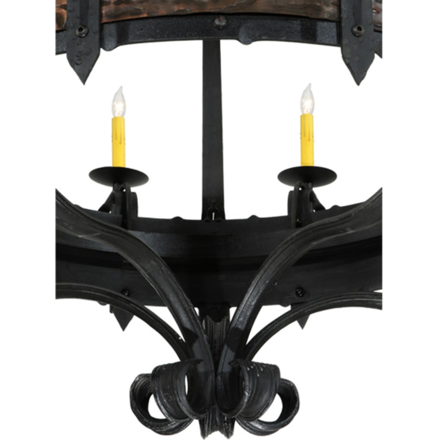 Meyda Tiffany Costello 20 Light 48" Wide Taper Candle Style Chandelier - Wrought Iron Finish