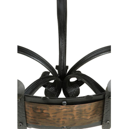 Meyda Tiffany Costello 20 Light 48" Wide Taper Candle Style Chandelier - Wrought Iron Finish