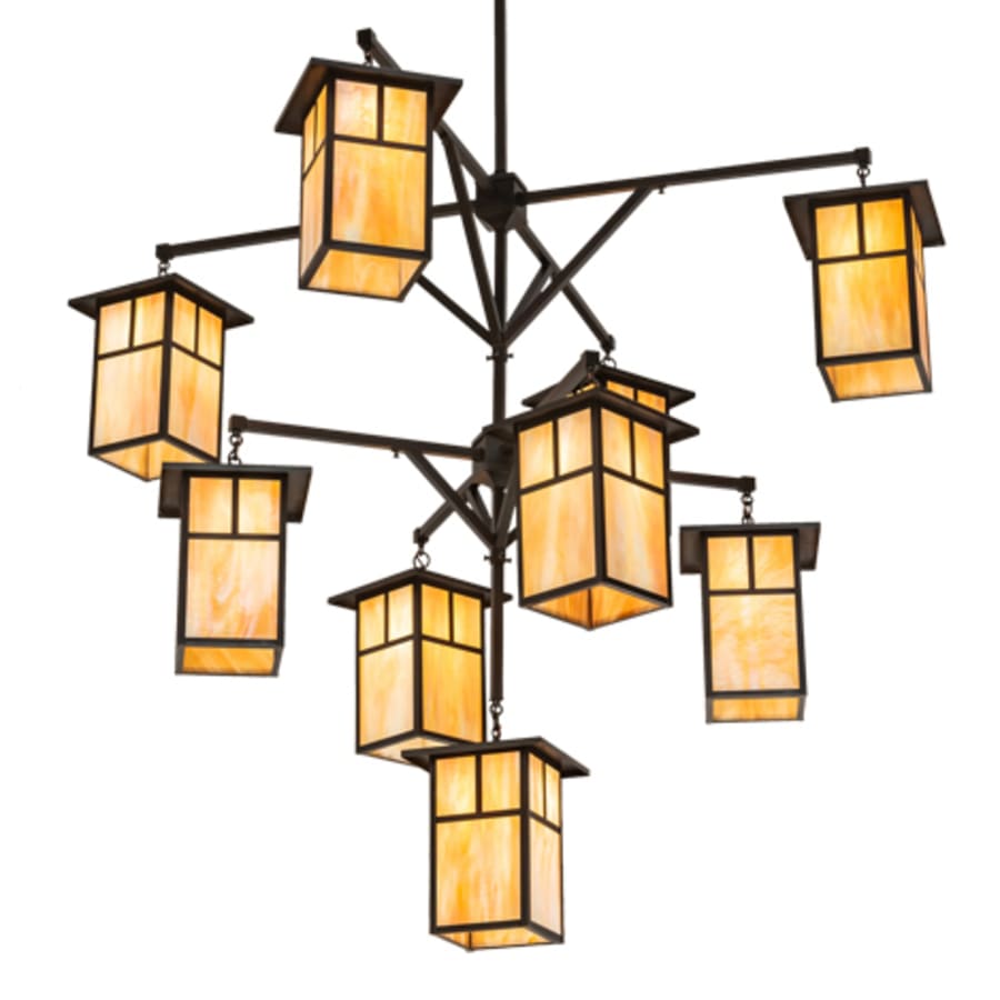Meyda Tiffany Hyde Park T Mission 9 Light 64" Wide Chandelier