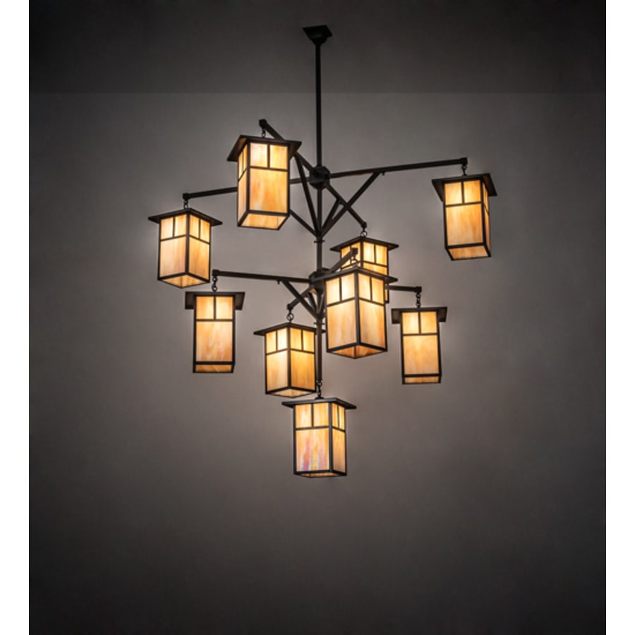 Meyda Tiffany Hyde Park T Mission 9 Light 64" Wide Chandelier