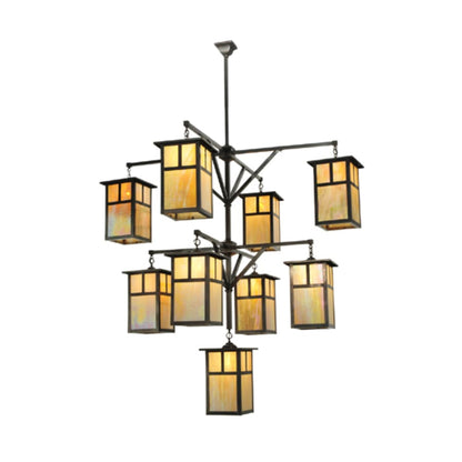 Meyda Tiffany Hyde Park T Mission 9 Light 64" Wide Chandelier