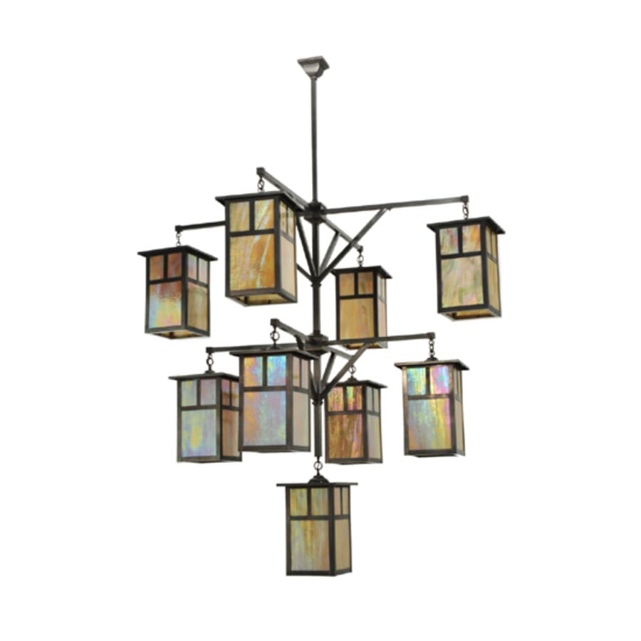Meyda Tiffany Hyde Park T Mission 9 Light 64" Wide Chandelier