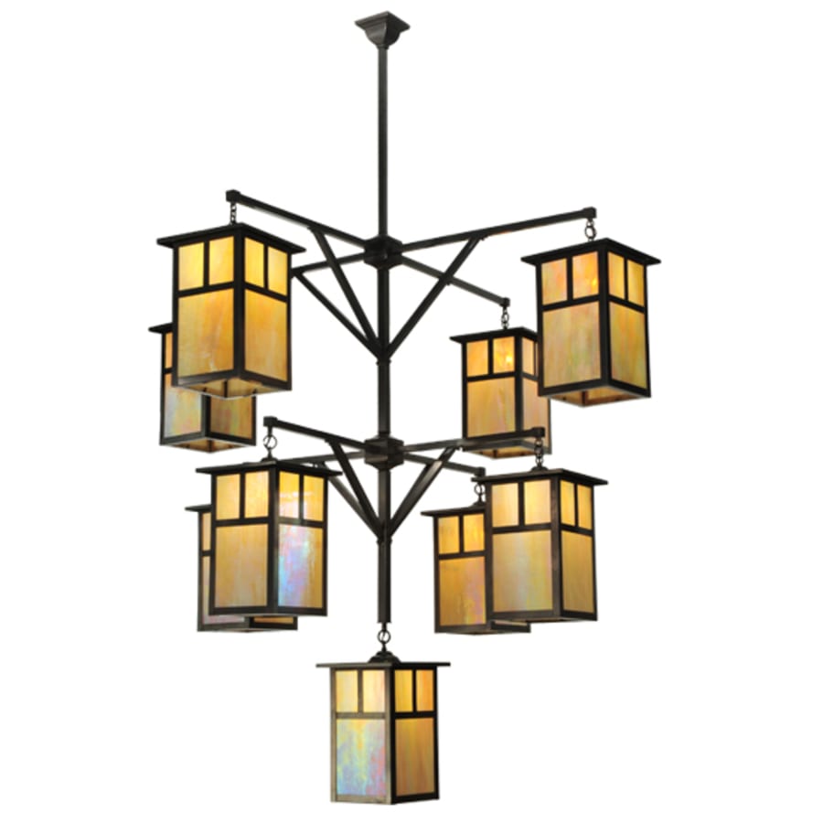 Meyda Tiffany Hyde Park T Mission 9 Light 64" Wide Chandelier
