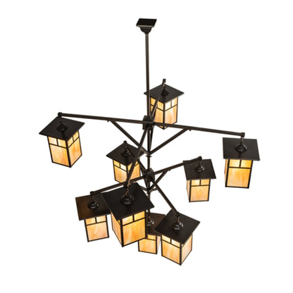Meyda Tiffany Hyde Park T Mission 9 Light 64" Wide Chandelier