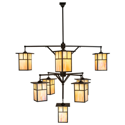 Meyda Tiffany Hyde Park T Mission 9 Light 64" Wide Chandelier