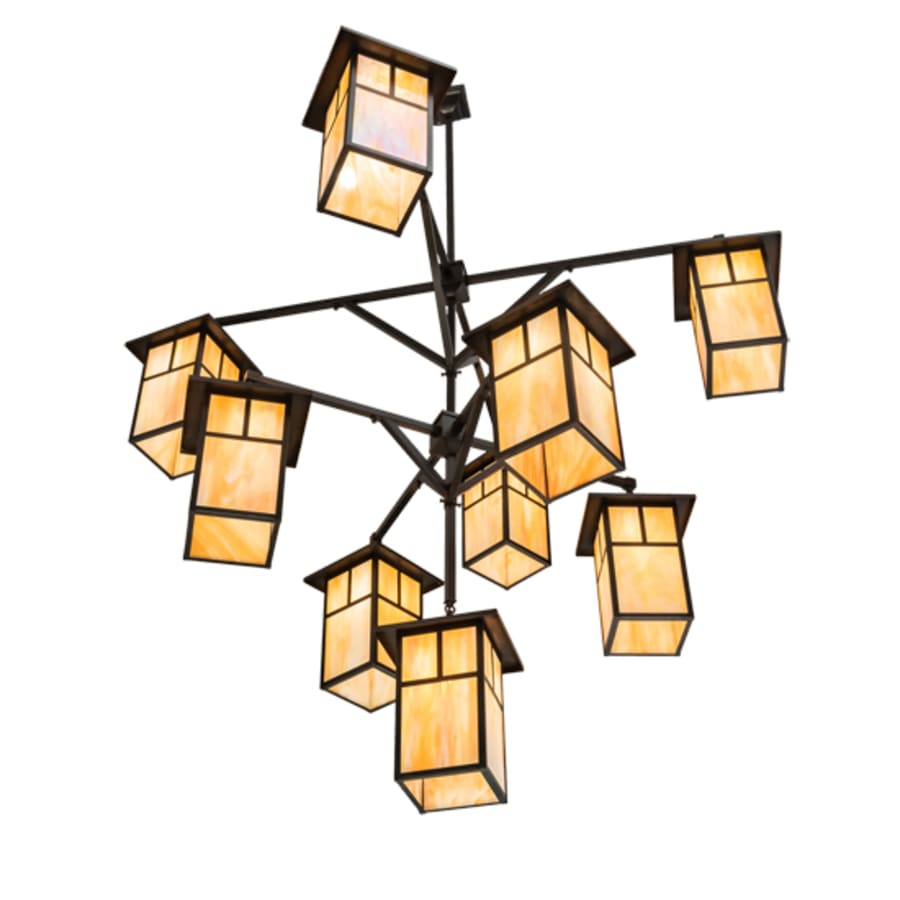 Meyda Tiffany Hyde Park T Mission 9 Light 64" Wide Chandelier