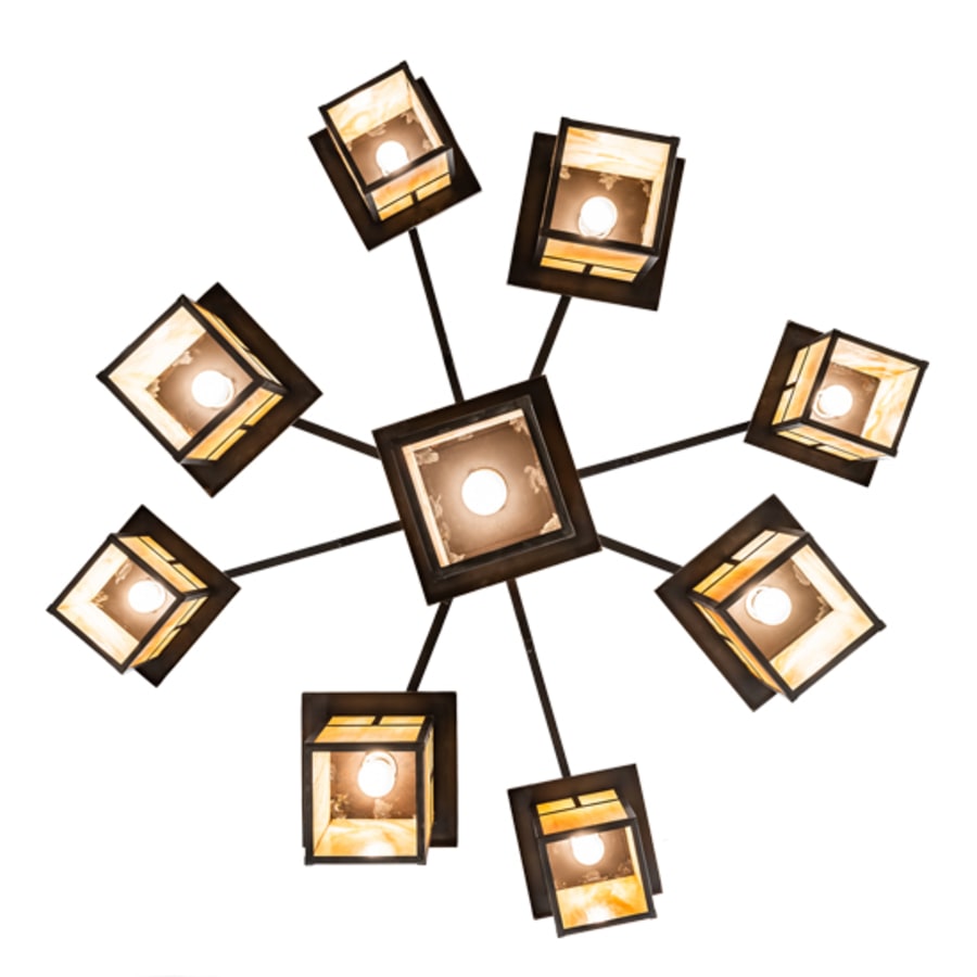Meyda Tiffany Hyde Park T Mission 9 Light 64" Wide Chandelier