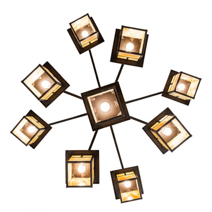 Meyda Tiffany Hyde Park T Mission 9 Light 64" Wide Chandelier