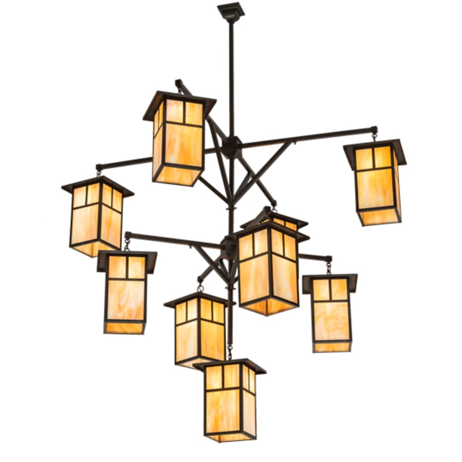 Meyda Tiffany Hyde Park T Mission 9 Light 64" Wide Chandelier