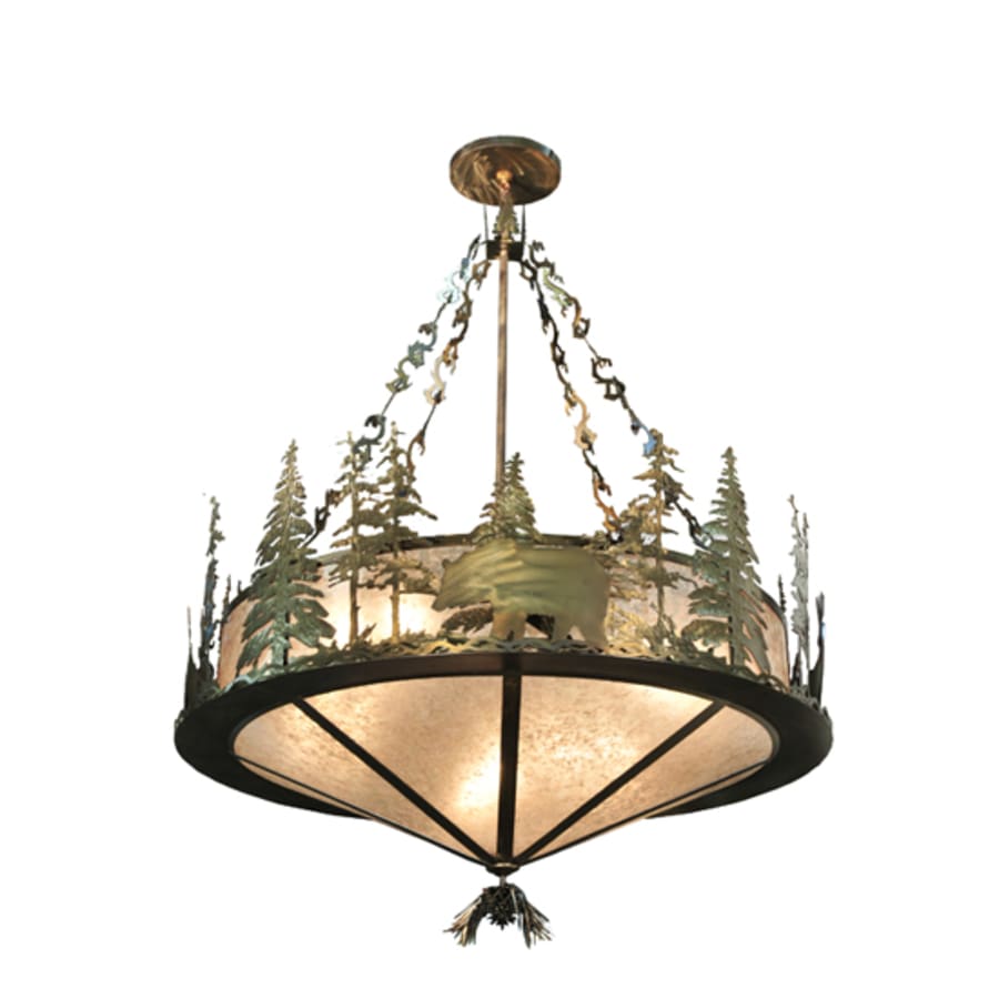 Meyda Tiffany Wildlife 10 Light 62" Wide Pendant