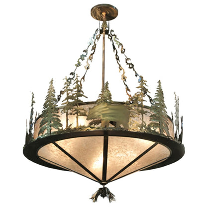 Meyda Tiffany Wildlife 10 Light 62" Wide Pendant