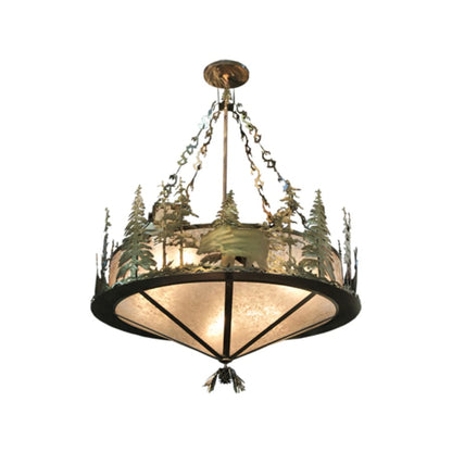 Meyda Tiffany Wildlife 10 Light 62" Wide Pendant
