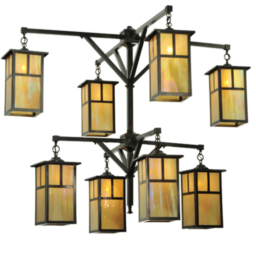 Meyda Tiffany Hyde Park T Mission 8 Light 52" Wide Chandelier