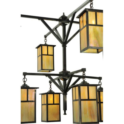 Meyda Tiffany Hyde Park T Mission 8 Light 52" Wide Chandelier