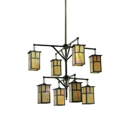 Meyda Tiffany Hyde Park T Mission 8 Light 52" Wide Chandelier