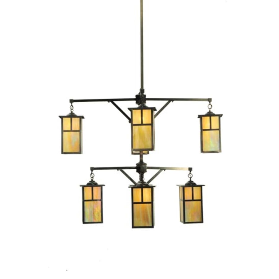 Meyda Tiffany Hyde Park T Mission 8 Light 52" Wide Chandelier