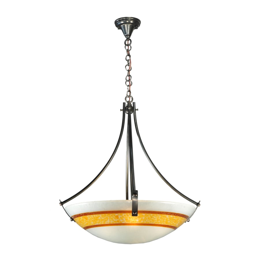 Meyda Tiffany 26" W Saturno Fused Glass Inverted Pendant