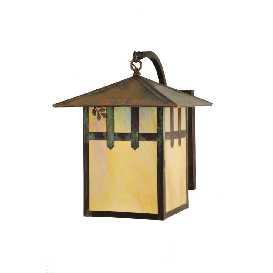 Meyda Tiffany 16" W Seneca Double Cross Mission with Branch Curved Arm Wall Sconce