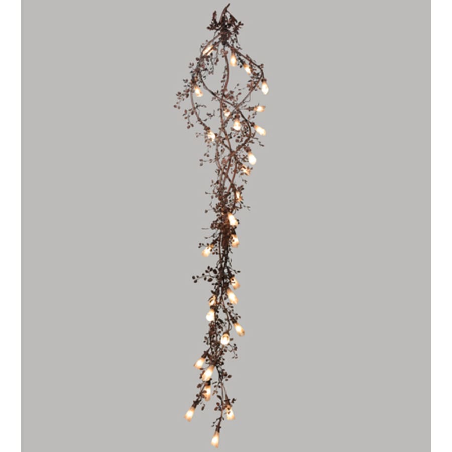 Meyda Tiffany Vinca Vine 30 Light 54" Wide Wrought Iron Waterfall Chandelier