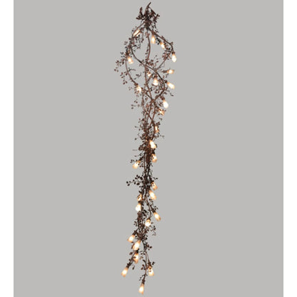 Meyda Tiffany Vinca Vine 30 Light 54" Wide Wrought Iron Waterfall Chandelier