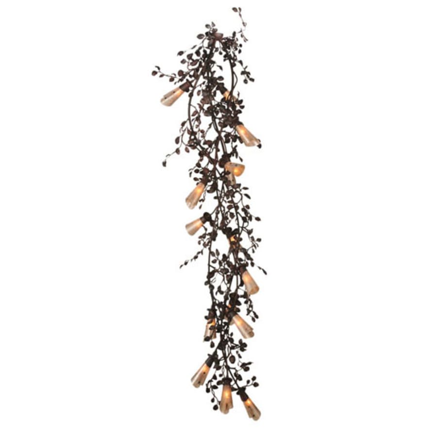 Meyda Tiffany Vinca Vine 30 Light 54" Wide Wrought Iron Waterfall Chandelier