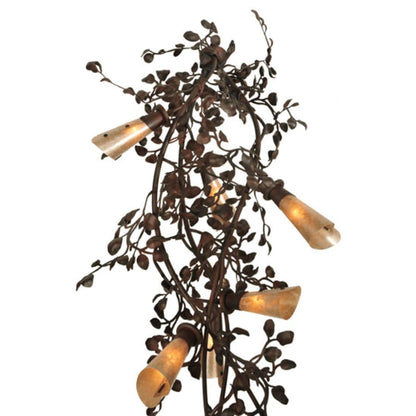 Meyda Tiffany Vinca Vine 30 Light 54" Wide Wrought Iron Waterfall Chandelier