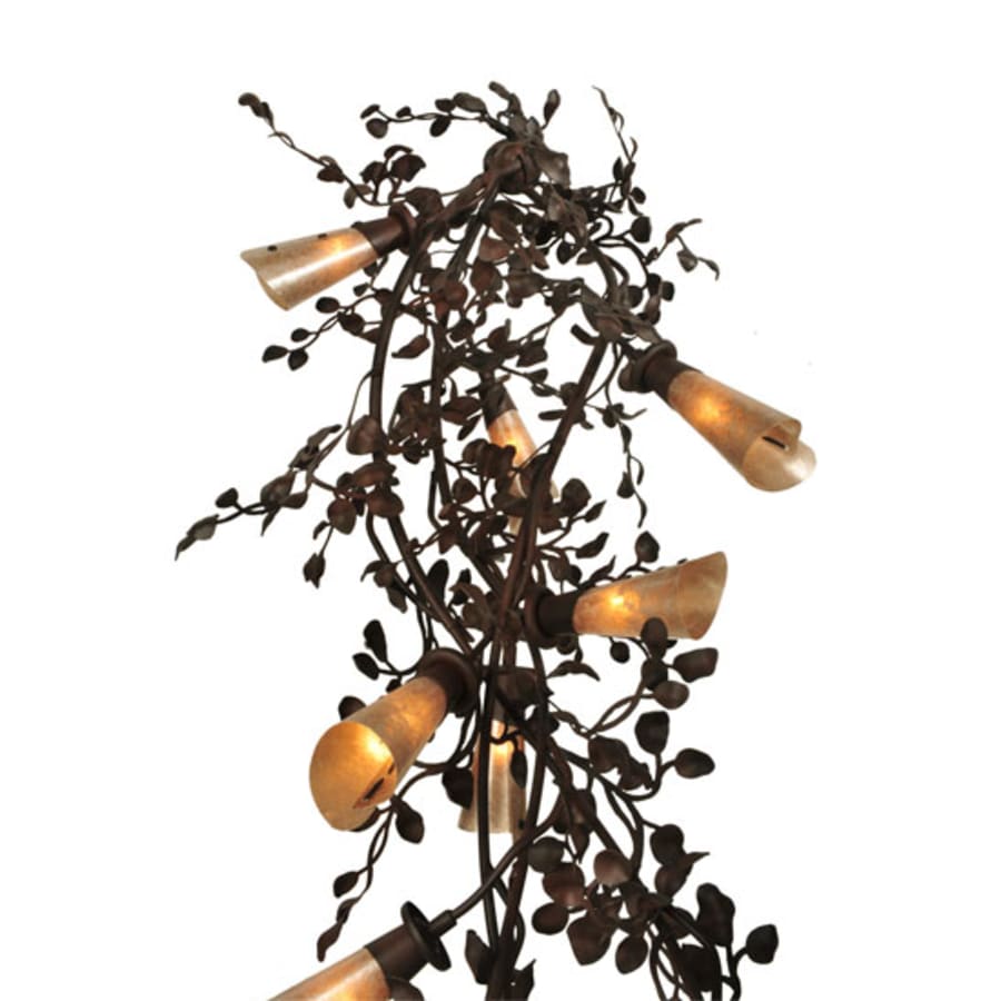 Meyda Tiffany Vinca Vine 30 Light 54" Wide Wrought Iron Waterfall Chandelier