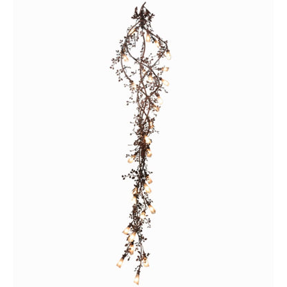 Meyda Tiffany Vinca Vine 30 Light 54" Wide Wrought Iron Waterfall Chandelier