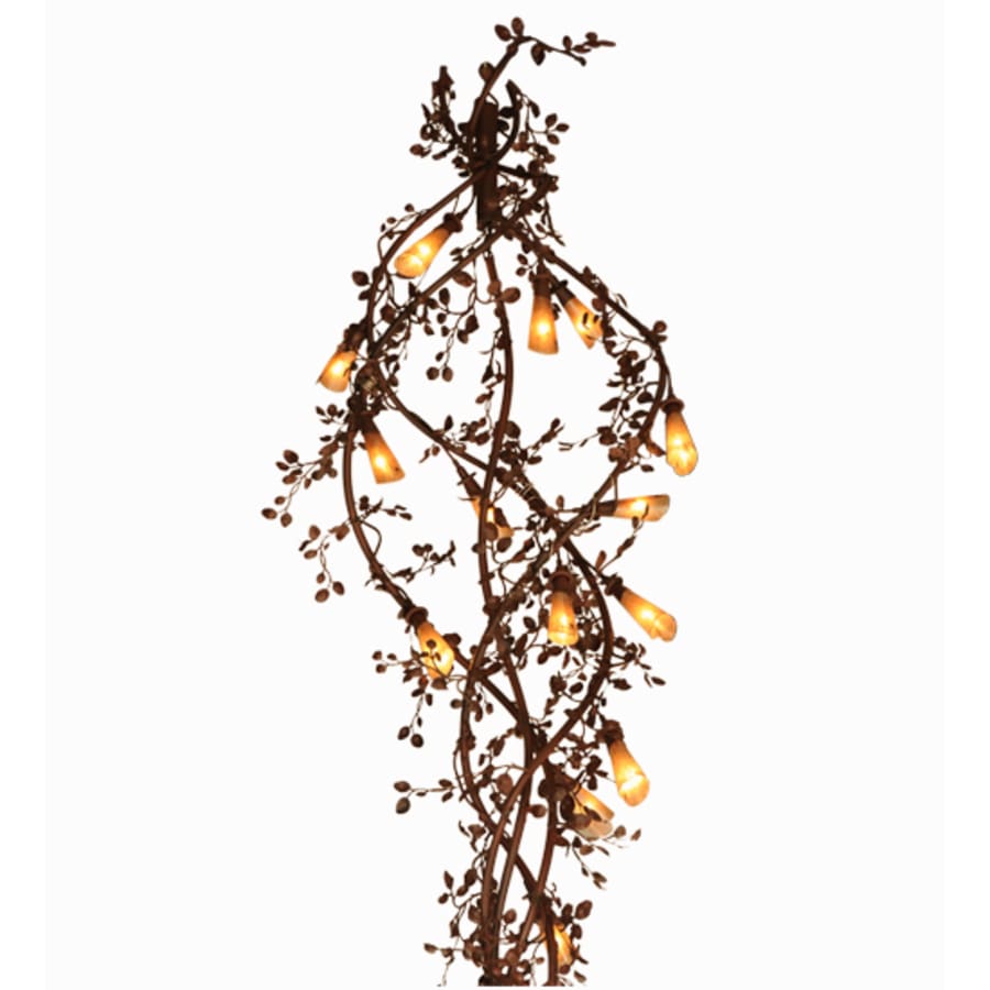 Meyda Tiffany Vinca Vine 30 Light 54" Wide Wrought Iron Waterfall Chandelier