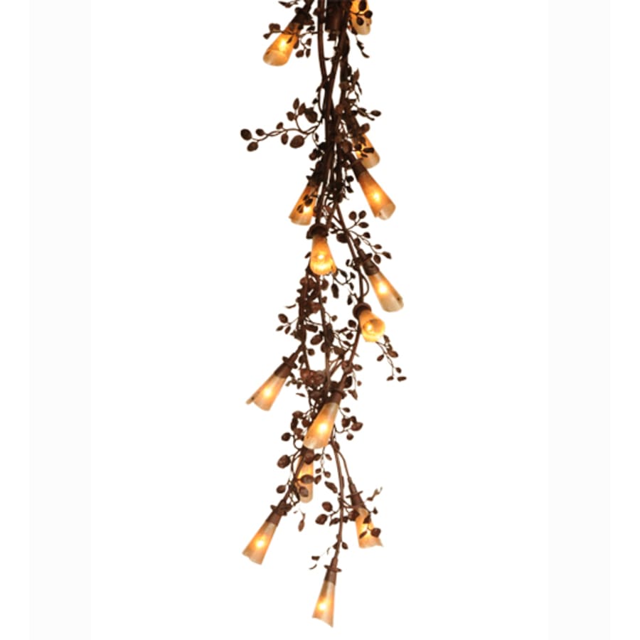 Meyda Tiffany Vinca Vine 30 Light 54" Wide Wrought Iron Waterfall Chandelier