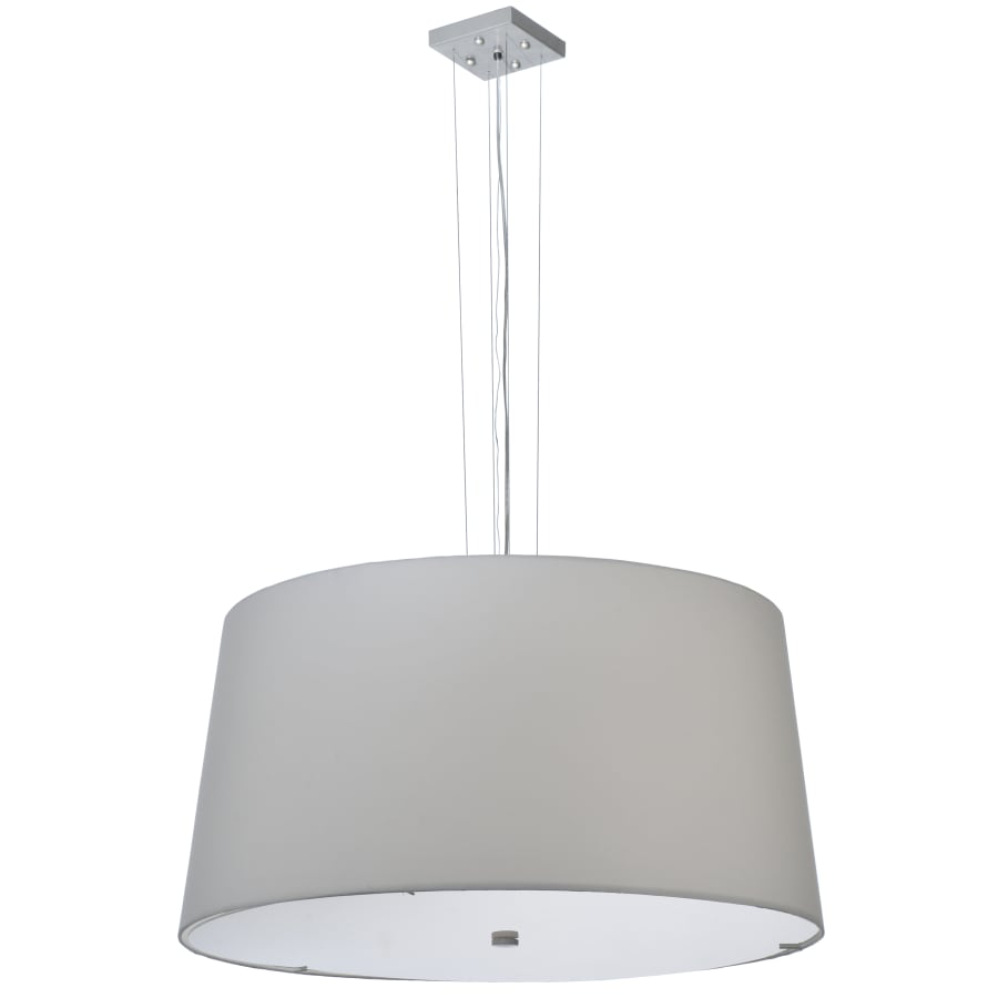 Meyda Tiffany 36" W Cilindro Ivory Fabric Tapered Pendant