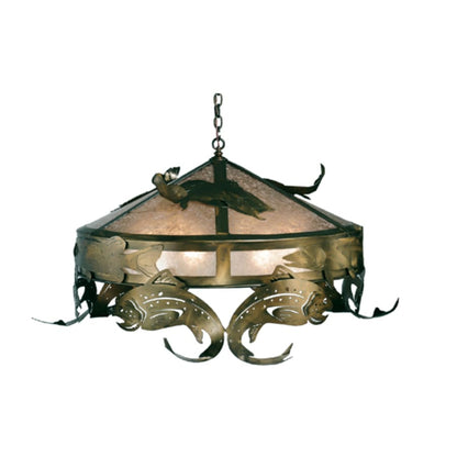 Meyda Tiffany Catch of the Day 6 Light 48" Wide Pendant
