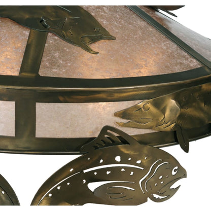 Meyda Tiffany Catch of the Day 6 Light 48" Wide Pendant