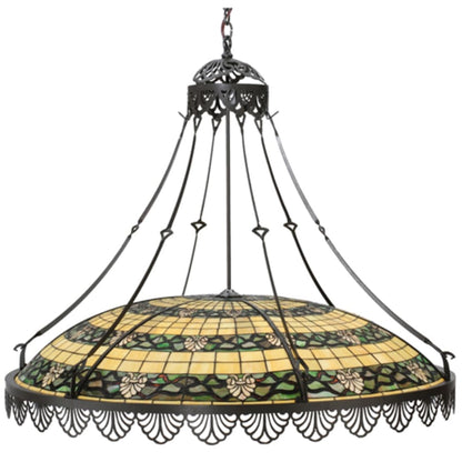 Meyda Tiffany Shell and Ribbon 8 Light 43" Wide Pendant