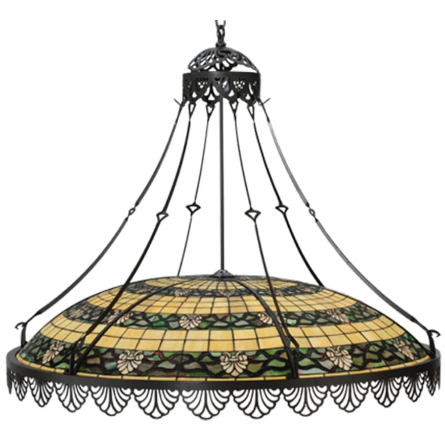 Meyda Tiffany Shell and Ribbon 8 Light 43" Wide Pendant