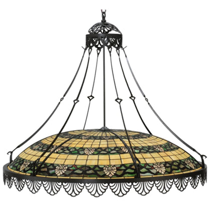 Meyda Tiffany Shell and Ribbon 8 Light 43" Wide Pendant