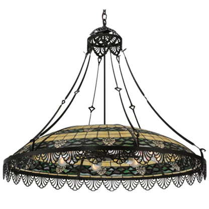 Meyda Tiffany Shell and Ribbon 8 Light 43" Wide Pendant