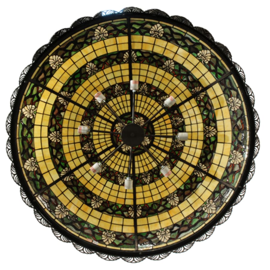 Meyda Tiffany Shell and Ribbon 8 Light 43" Wide Pendant
