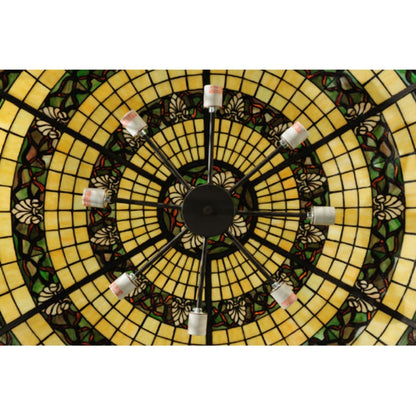 Meyda Tiffany Shell and Ribbon 8 Light 43" Wide Pendant