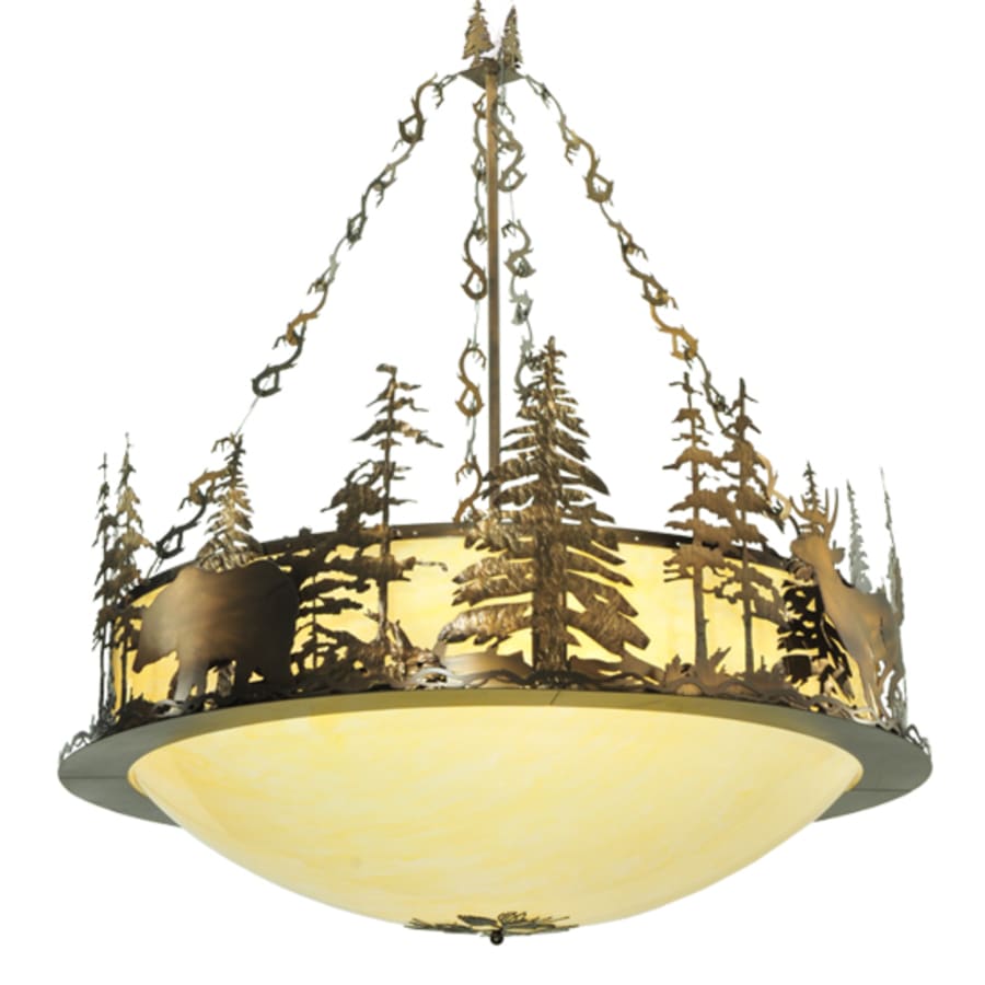 Meyda Tiffany Wildlife 10 Light 62" Wide Pendant