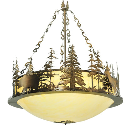 Meyda Tiffany Wildlife 10 Light 62" Wide Pendant